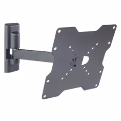 Meliconi ER200, 50 x 50 mm, 200 x 200 mm, -5 - 25°, -45 - 45°, Metal, Black