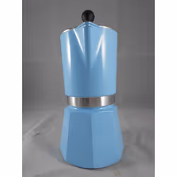 Bialetti Rainbow Espresso Maker for 6 Cups Aluminium Light Blue