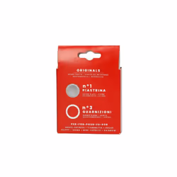 Bialetti BIA640310 Pack of 3 Gaskets + 1 Plate  Tz.9  Stainless Steel
