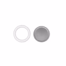 Bialetti 0800034, Filter holder & gasket set, Bialetti Moka Express, Silver, White, Aluminium, Rubber