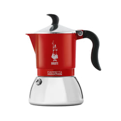 Bialetti Fiammetta Induction Moka pot 0.1 L Red, Stainless steel