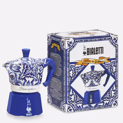 Bialetti 0005345 manual coffee maker Electric moka pot 0.13 L Blue, White