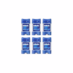 Gillette Antiperspirant Deodorant Gel For Men, 420 ml (70 ml x 6), 48-Hour Invisible Sweat and Odour Protection, Cool Wave