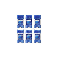 Gillette Antiperspirant Deodorant Gel For Men, 420 ml (70 ml x 6), 48-Hour Invisible Sweat and Odour Protection, Cool Wave