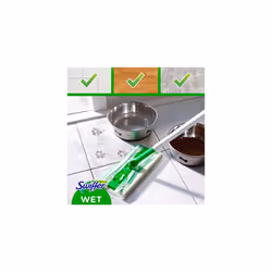 Antibacterial moist floor cloths, pack of 10, remove 99.9% of bacteria, quick & easy floor wiping