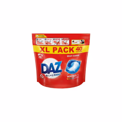 Daz All in 1 Pods for Whites and Colours Washing Liquid 40 Capsules