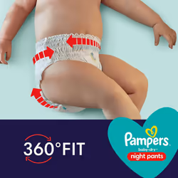 Pampers Baby-Dry Night Nappy Pants Size 5, 140 Nappies, 12kg-17kg, Pampers Night Pants Offer Extra Protection All Night Long