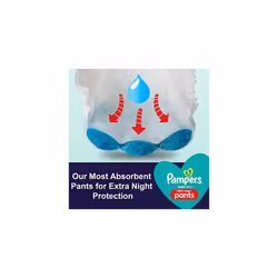 Pampers Baby-Dry Night Nappy Pants Size 5, 28 Night Nappies, 12kg-17kg, Essential Pack, Pampers Most Absorbent Pants for Extra Night Protection