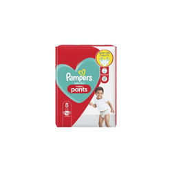Pampers Baby-Dry Nappy Pants Size 8, 22 Nappies, 19kg+, Essential Pack