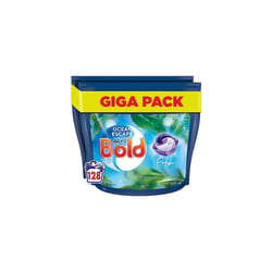 All-in-1 PODS Washing Liquid Laundry Detergent Tablets / Capsules, 128 Washes (64 x 2), Ocean Escape, With Built-In Lenor Fabric Softener