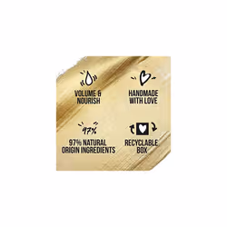 Nourish & Volume Vegan Shampoo Bar with Pro-vitamins, Solid Travel Toiletries for Damaged & Dry Hair (70G) Rich Lather, 97% Natural Origin, Cruelty