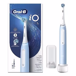 Oral-B Braun iO Series 3N, Adult, Vibrating toothbrush, Daily care, Light Blue, White, 2 min, Blue, White