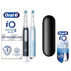 Oral-B iO iO3 Matt Black & Ice Blue Electric Toothbrush