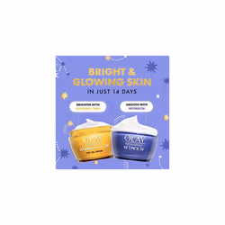 Olay Moisturiser Skincare Gift Bag, Womens Skin Care Gift Sets, Vitamin C + AHA 24 Face Cream 50ml & Retinol 24 Night Cream 50ml for Bright & Smooth