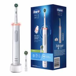 Oral-B 760857, Adult, Rotating-oscillating toothbrush, Daily care, Sensitive, Whitening, White, 2 min, White