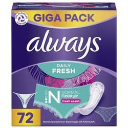 Always Daily Flexistyle Normal Sanitary napkin 72 pc(s)
