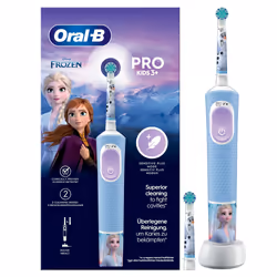 Oral-B Pro Kids, Child, Rotating-oscillating toothbrush, Daily care, Super sensitive, Light Blue, Battery, Built-in battery