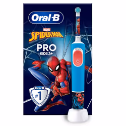 Oral-B PRO Vitality Kids - Spider-Man, Child, Rotating-oscillating toothbrush, Daily care, Sensitive, Multicolour, 4 x 30 sec ...