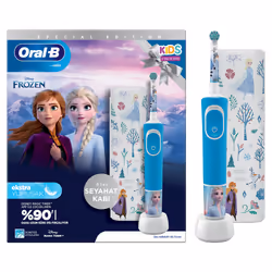 Oral-B Vitality Pro Frozen, Child, Rotating-oscillating toothbrush, Pulse, Black, Grey, 2 min, Black