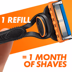 Gillette Fusion5 Razor Blades Men, Pack of 16 Razor Blade Refills with Precision Trimmer, 5 Anti-Friction Blades (Packaging may vary)
