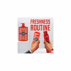 Captain Shower Gel Men 1000ml, 3-in-1 Mens Shampoo Body-Hair-Face Wash, Long-lasting Fresh VALUE PACK 1L With Pump - Additional view 5