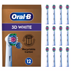 Oral-B Pro 3D White Electric Toothbrush Head, X-Shaped Bristles And Unique Polishing Cup For Teeth Whitening And To Remove Su ...