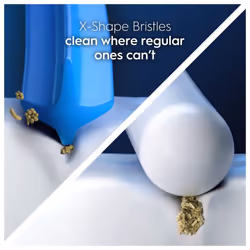 Pro Cross Action Electric Toothbrush Head, X-Shape And Angled Bristles for Deeper Plaque Removal, Pack of 10 Toothbrush