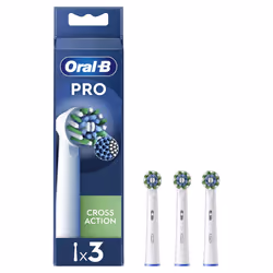Oral-B Pro Cross Action, 3 pc(s), White, Oral-B, Oral-B 3D/2D, Blister