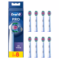 Oral-B 3D White , 8 pc(s), White, Oral-B, Box