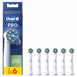 Oral-B Pro Cross Action, 6 pc(s), White, Oral-B, iO, Pulsonic, Box