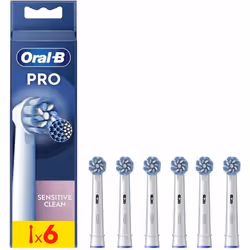 Oral-B Pro Sensitive Clean, 6 pc(s), White, Extra soft, Pulsonic & iO