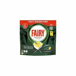 Fairy Original All-In-1 Dishwasher Tablets Lemon, 95 Tablets (5x19), Effective Even On Dried-On Grease