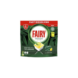 Fairy Original All-In-1 Dishwasher Tablets Lemon, 95 Tablets (5x19), Effective Even On Dried-On Grease