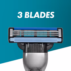 Mach3 Men's Razor + 12 Razor Blade Refills, 3 Blades for a Smooth Shave, Fits All Mach3 Handles