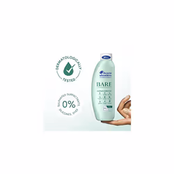 Anti dandruff Shampoo, Soothing Hydration Sulphate free, 2 x 400 ml, Duo Pack. Bare Shampoo For Dry Itchy Flaky Scalp, Minimal Ingredients, Free from