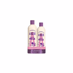Aussie Mega Shampoo and Conditioner Set For Dry Damaged Hair, Vegan Shampoo And Conditioner, Silicone Free, XL VALUE PACK, 11 ...