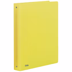 Favorit Neon, A4, Round ring, Storage, Polypropylene (PP), Yellow, Embossed surface