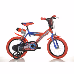 Dino Bikes Spiderman, City bike, Children, Male, Folding, Metal, Blue, Red