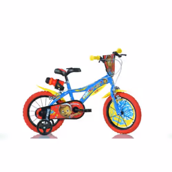 Dino Pinocchio Kids 16" Wheel Bike - Blue/Red/Yellow