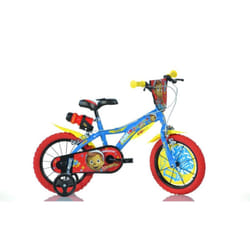 Dino Pinocchio Kids 16" Wheel Bike - Blue/Red/Yellow