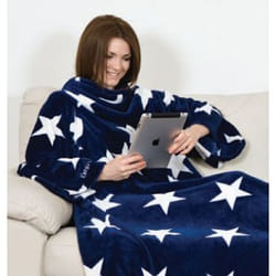 Lavatelli 1099 throw blanket 140 x 210 cm Blue, White