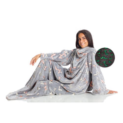 Kanguru 1310 throw blanket 140 x 180 cm Polyester Grey