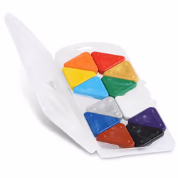 Primo 073TRI12AP, 12 pc(s), Multicolour, Triangle, Plastic, Wax, 3 yr(s)
