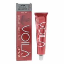 Intercosmo Voila 3C Intense 8.43 Light Copper Golden Blonde Hair Colour 60ml For Women