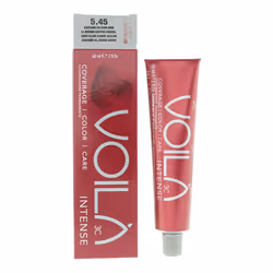Intercosmo Voila 3C Intense 5.45 Light Brown Copper Mahogany Hair Colour 60ml For Women