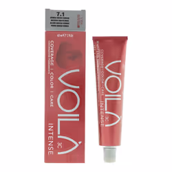 Intercosmo Voila 3C Intense 7.1 Medium Ash Blonde Hair Colour 60ml For Women