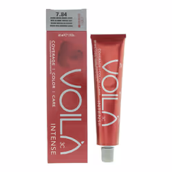 Intercosmo Voila 3C Intense 7.84 Medium Blonde Toffee Copper Hair Colour 60ml For Women
