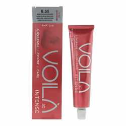 Intercosmo Voila 3C Intense 6.55 Dark Blonde Intense Mahogany Hair Colour 60ml For Women