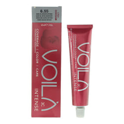 Intercosmo Voila 3C Intense 6.55 Dark Blonde Intense Mahogany Hair Colour 60ml For Women