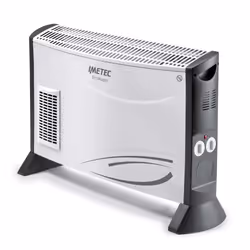 Imetec Eco Rapid, Convector electric space heater, 1.5 m, Indoor, Floor, Grey, White, Rotary